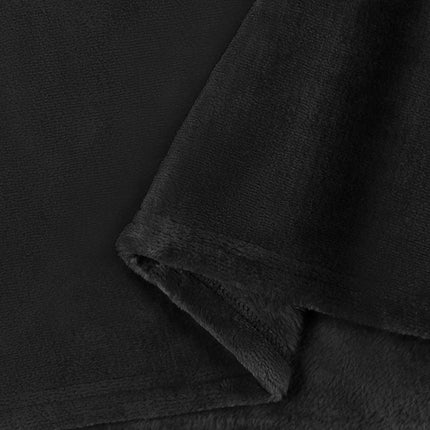 Throw tæppe Sort 220 x 240 cm Fleece