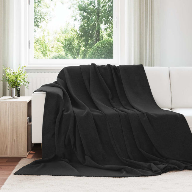 Tæppe Sort 220 x 240 cm 1.37 kg Fleece