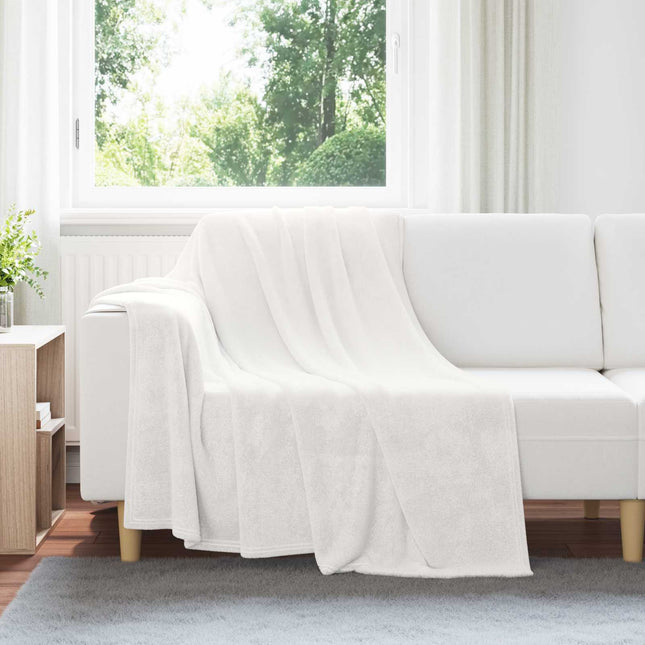 Tæppe Hvid 150 x 200 cm 0.78 kg Fleece