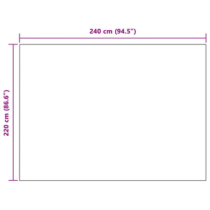 Tæppe Hvid 220 x 240 cm 1.37 kg Fleece