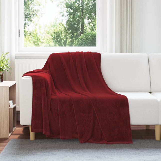 Tæppe Bordeaux Rød 150 x 200 cm 0.78 kg Fleece