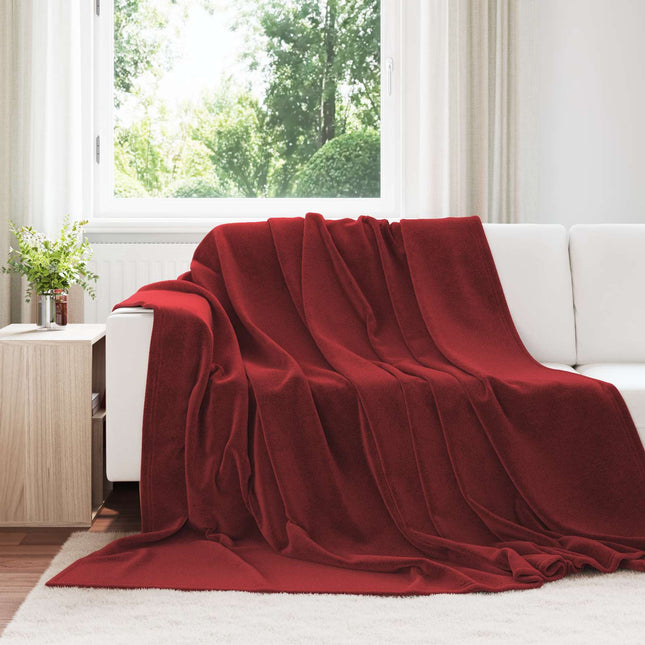 Tæppe Bordeaux Rød 220 x 240 cm 1.37 kg Fleece