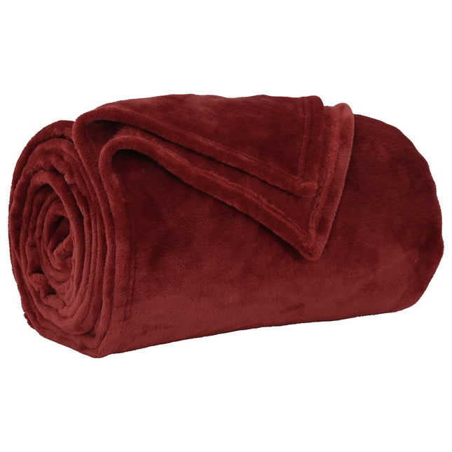 Tæppe Bordeaux Rød 220 x 240 cm 1.37 kg Fleece