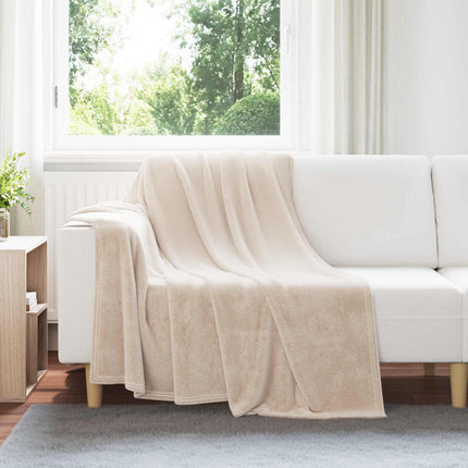 Kastetæpper 6 pcs Beige 150 x 200 cm Fleece