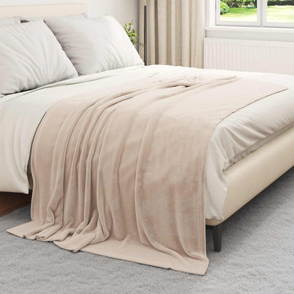 Kastetæpper 6 pcs Beige 150 x 200 cm Fleece