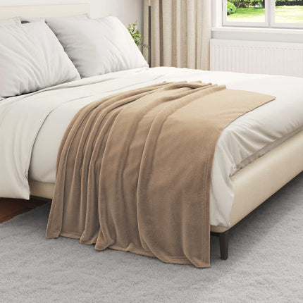 Kastetæpper 6 pcs Camel 130 x 150 cm Fleece