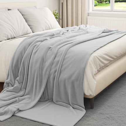 Kastetæpper 6 pcs Grå 240 x 270 cm Fleece