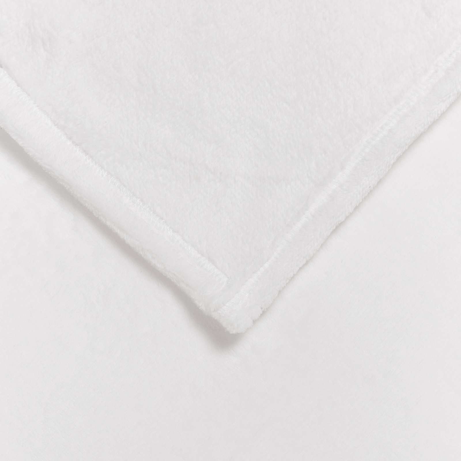 Kastetæpper 6 pcs Hvid 150 x 200 cm Fleece