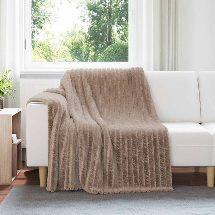 Throw tæppe Camel 200 x 150 cm Fleece