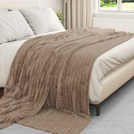 Throw tæppe Camel 270 x 240 cm Fleece