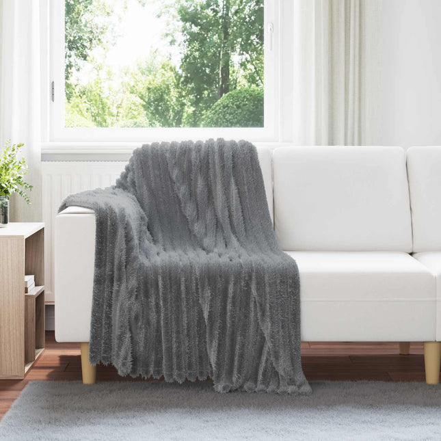 Tæppe Mørkegrå 150 x 130 cm 0.51 kg Fleece