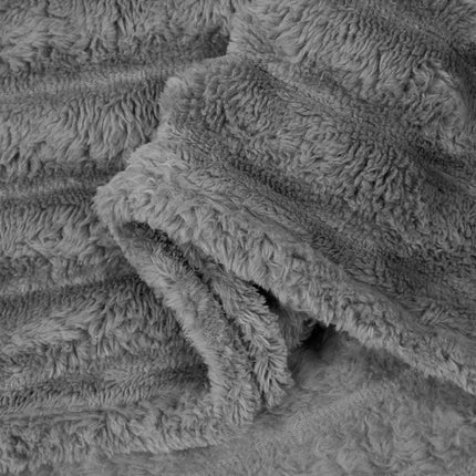 Throw tæppe Mørkegrå 270 x 240 cm Fleece