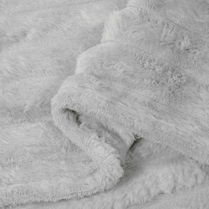 Throw tæppe Grå 150 x 130 cm Fleece