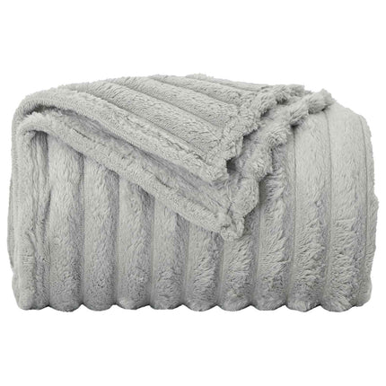 Throw tæppe Grå 150 x 130 cm Fleece