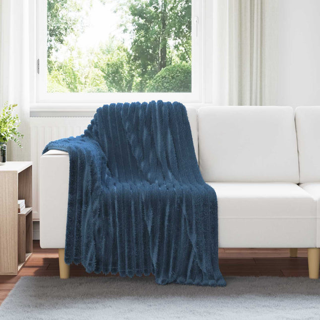 Tæppe Mørkeblå 150 x 130 cm 0.45 kg Fleece