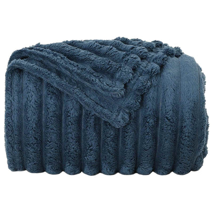Throw tæppe Mørkeblå 200 x 150 cm Fleece