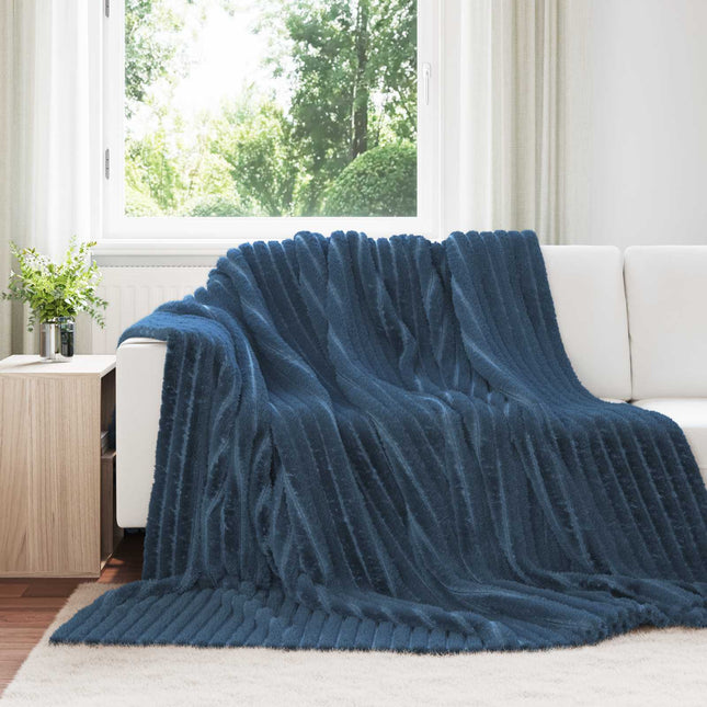 Tæppe Mørkeblå 240 x 220 cm 1.36 kg Fleece