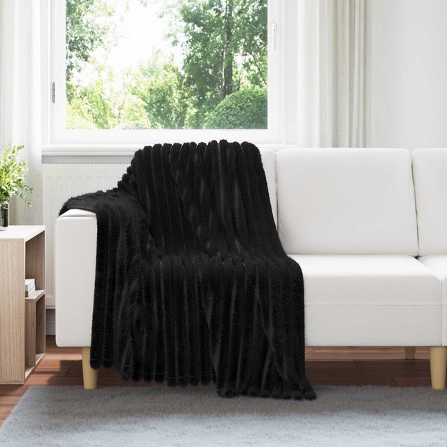 Tæppe Sort 150 x 130 cm 0.45 kg Fleece
