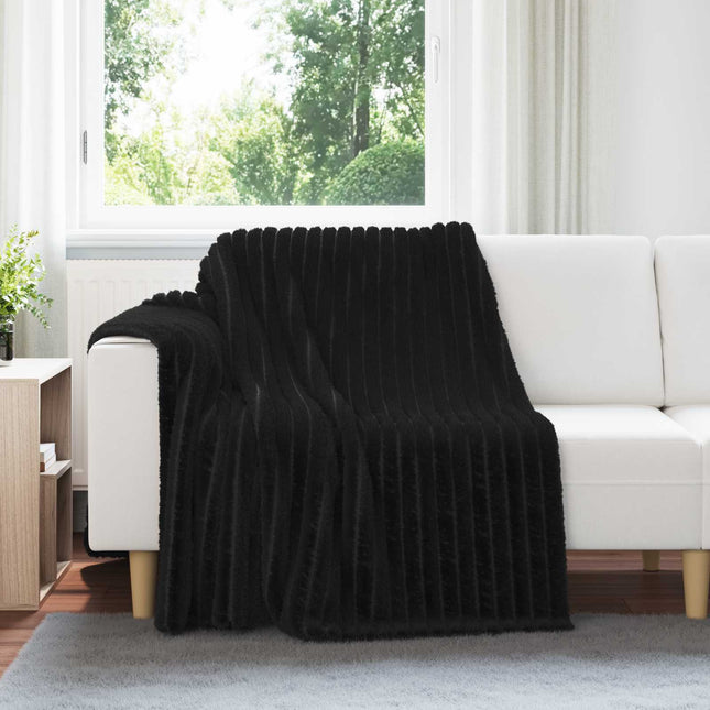 Tæppe Sort 200 x 150 cm 0.8 kg Fleece