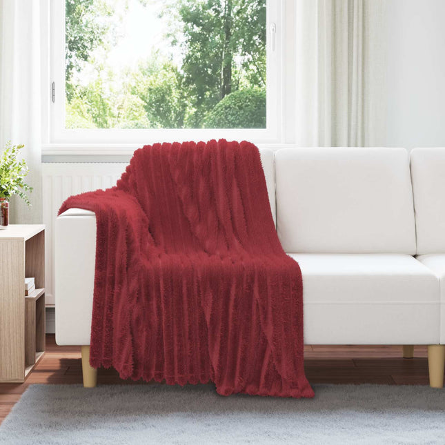 Tæppe Bordeaux Rød 150 x 130 cm 0.51 kg Fleece