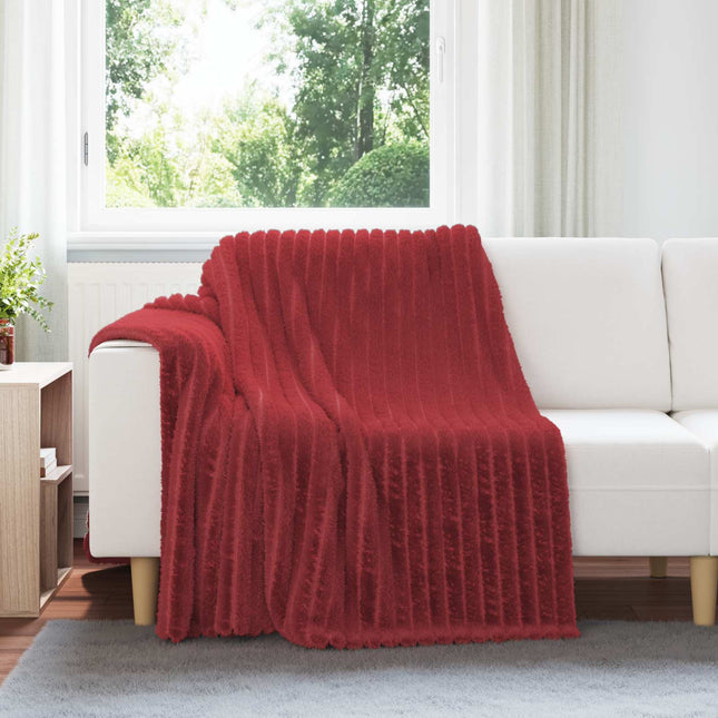 Tæppe Bordeaux Rød 200 x 150 cm 0.8 kg Fleece