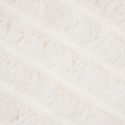 Throw tæppe Creme 240 x 220 cm Fleece