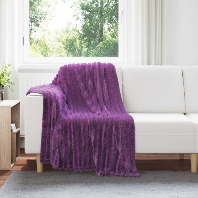 Tæppe Lilla 150 x 130 cm 0.51 kg Fleece