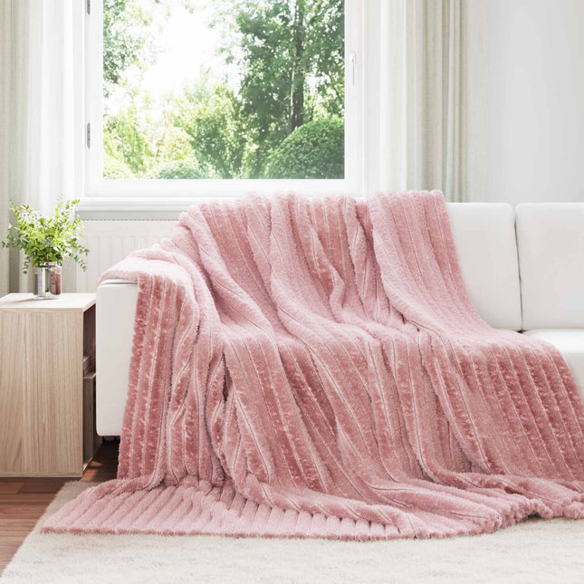 Tæppe Lyserød 240 x 220 cm 1.37 kg Fleece