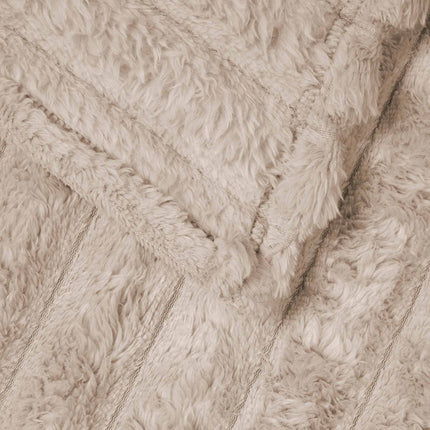Kastetæpper 6 pcs Beige 200 x 150 cm Fleece