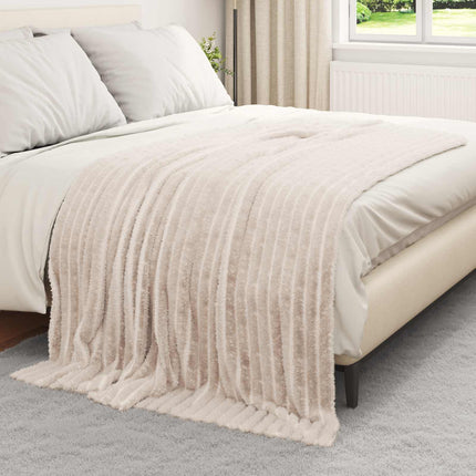 Kastetæpper 6 pcs Beige 200 x 150 cm Fleece