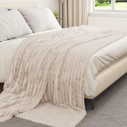 Kastetæpper 6 pcs Beige 270 x 240 cm Fleece