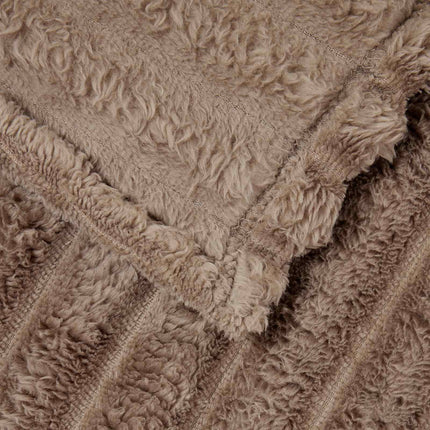 Kastetæpper 6 pcs Camel 240 x 220 cm Fleece