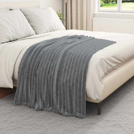 Kastetæpper 6 stk. Mørkegrå 150 x 130 cm 2.85 kg Fleece