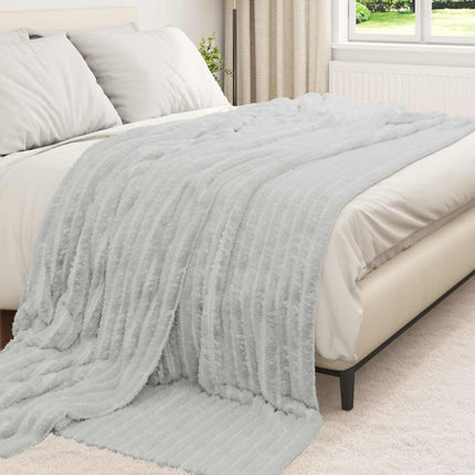 Kastetæpper 6 pcs Grå 240 x 220 cm Fleece