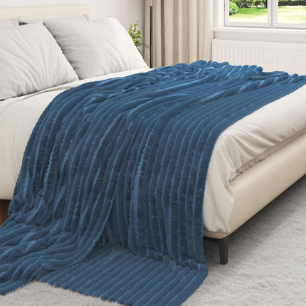 Kastetæpper 6 stk. Mørkeblå 270 x 240 cm 9.21 kg Fleece