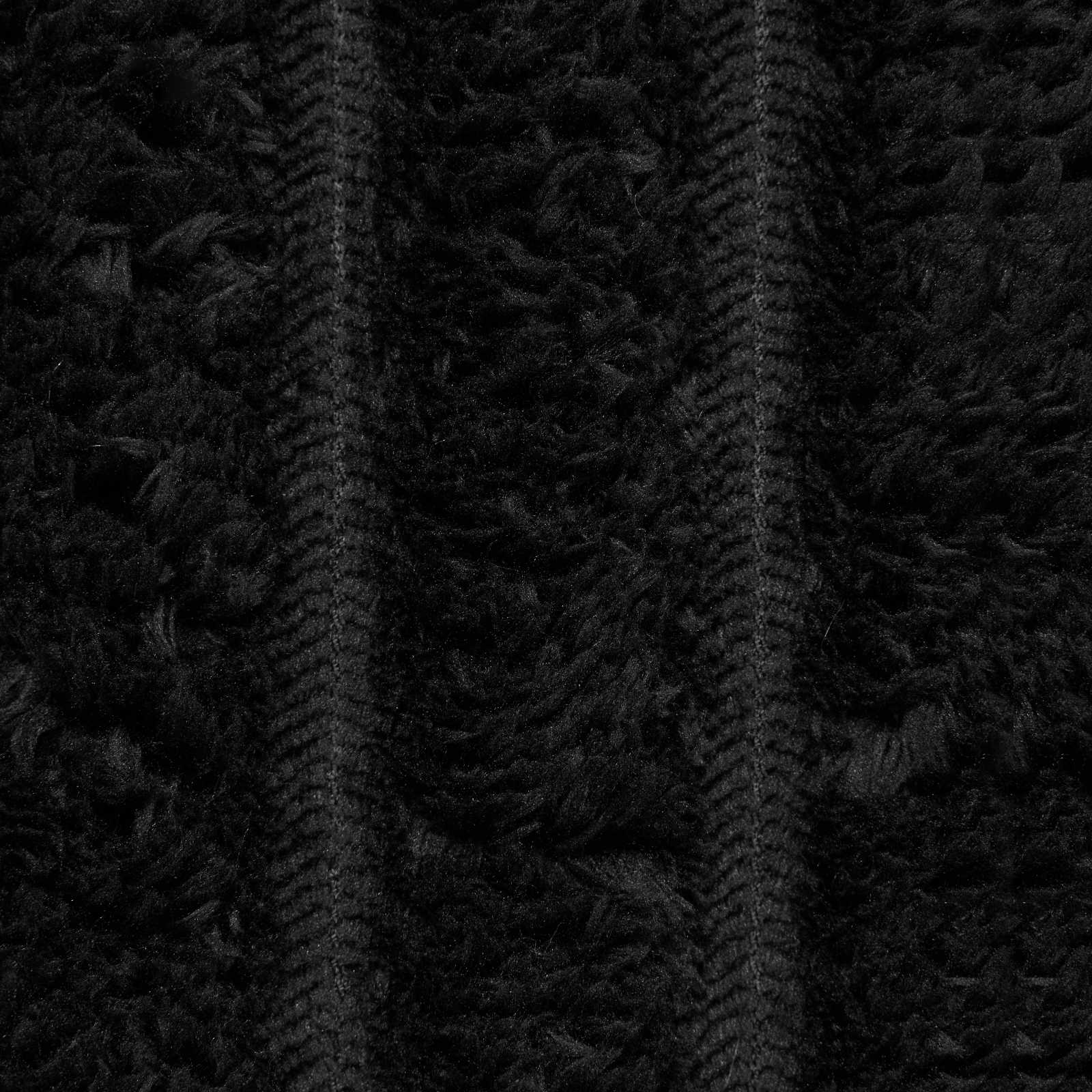Kastetæpper 6 pcs Sort 200 x 150 cm Fleece