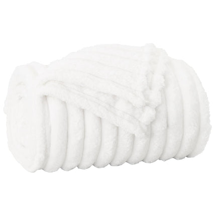 Kastetæpper 6 pcs Hvid 240 x 220 cm Fleece