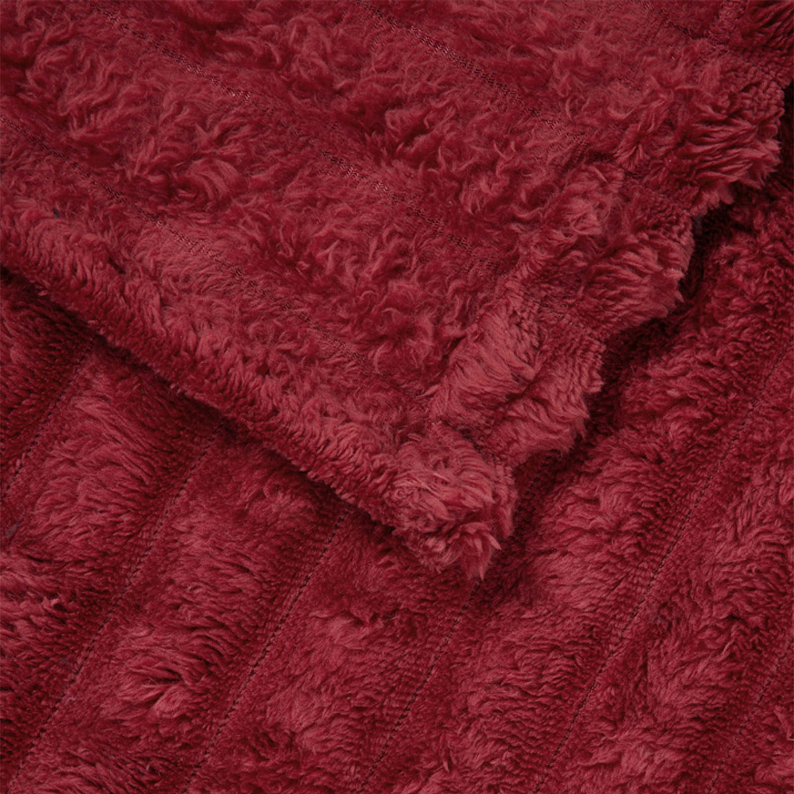 Kastetæpper 6 pcs Bordeaux Rød 270 x 240 cm Fleece