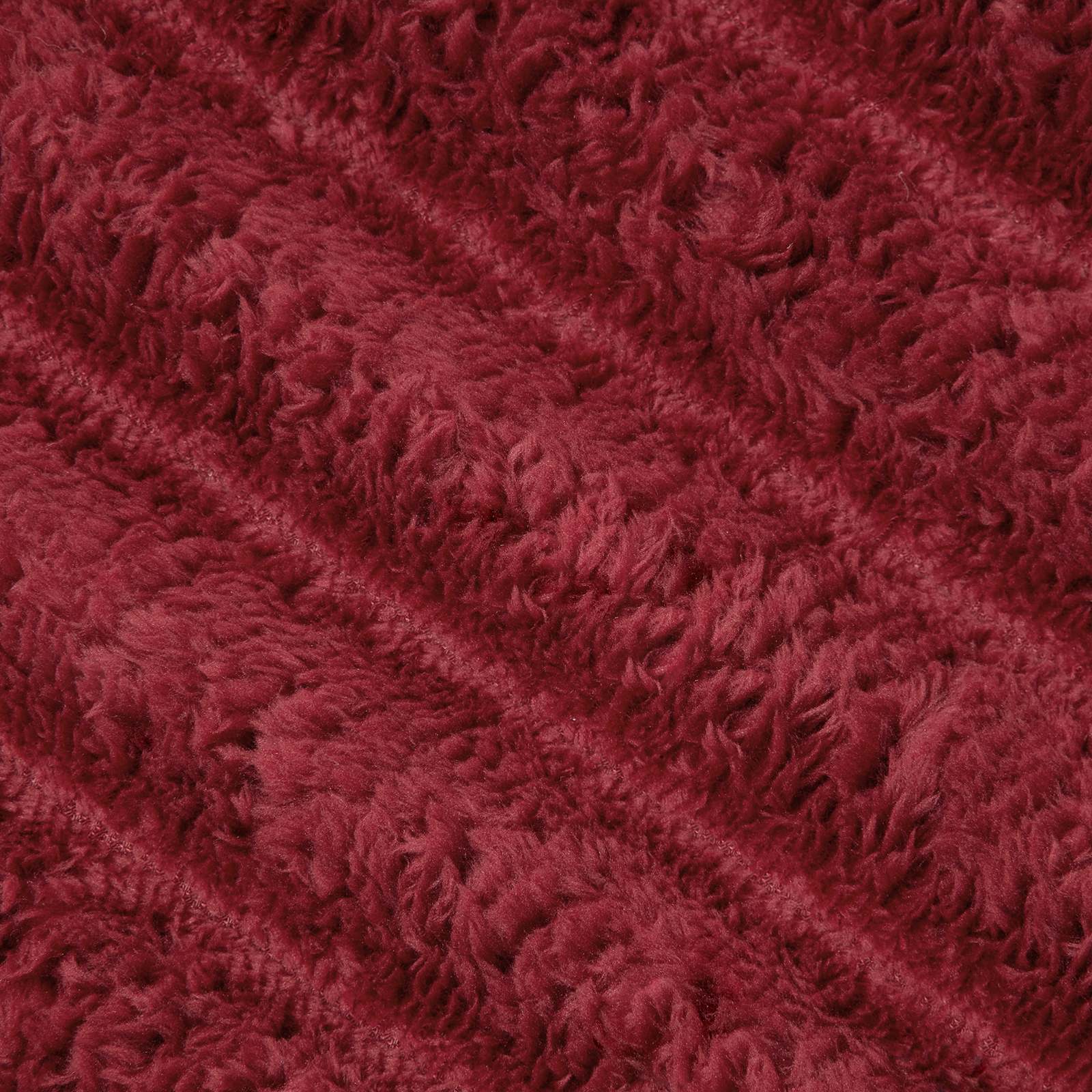 Kastetæpper 6 pcs Bordeaux Rød 270 x 240 cm Fleece