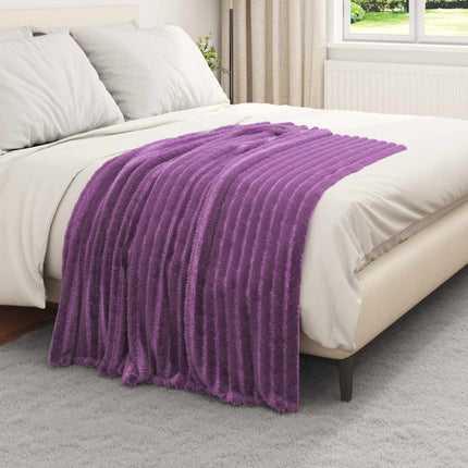 Kastetæpper 6 pcs Lilla 150 x 130 cm Fleece