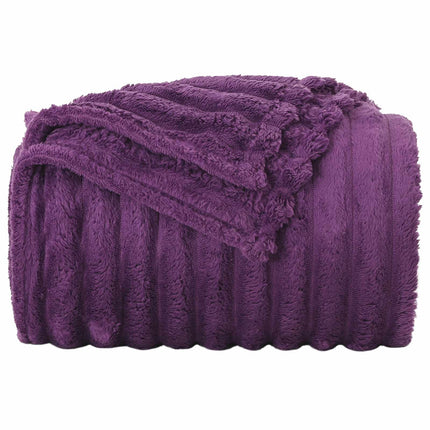 Kastetæpper 6 stk. Lilla 240 x 220 cm 8.76 kg Fleece