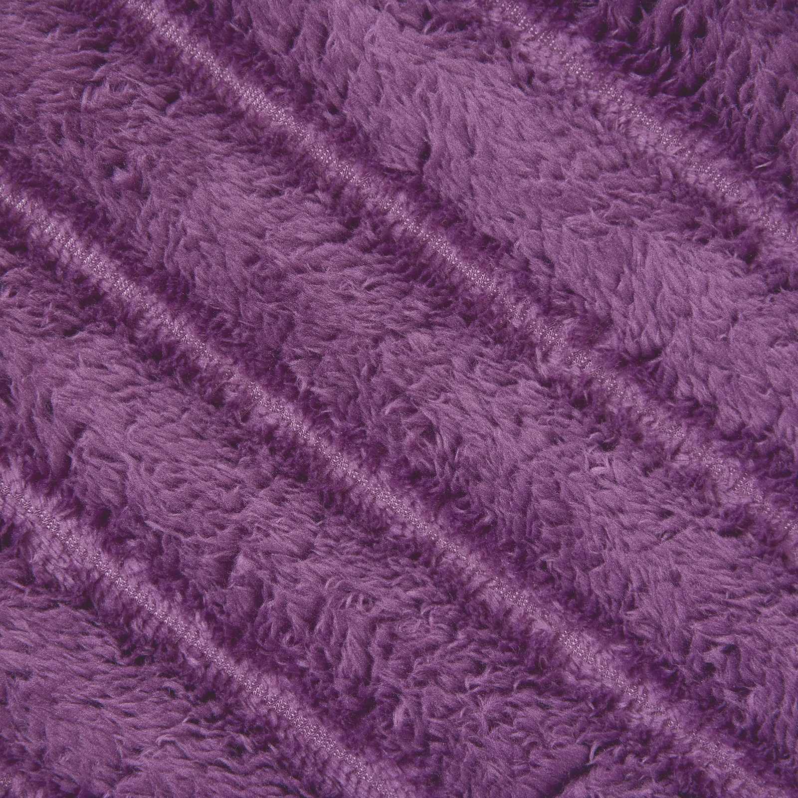 Kastetæpper 6 pcs Lilla 270 x 240 cm Fleece