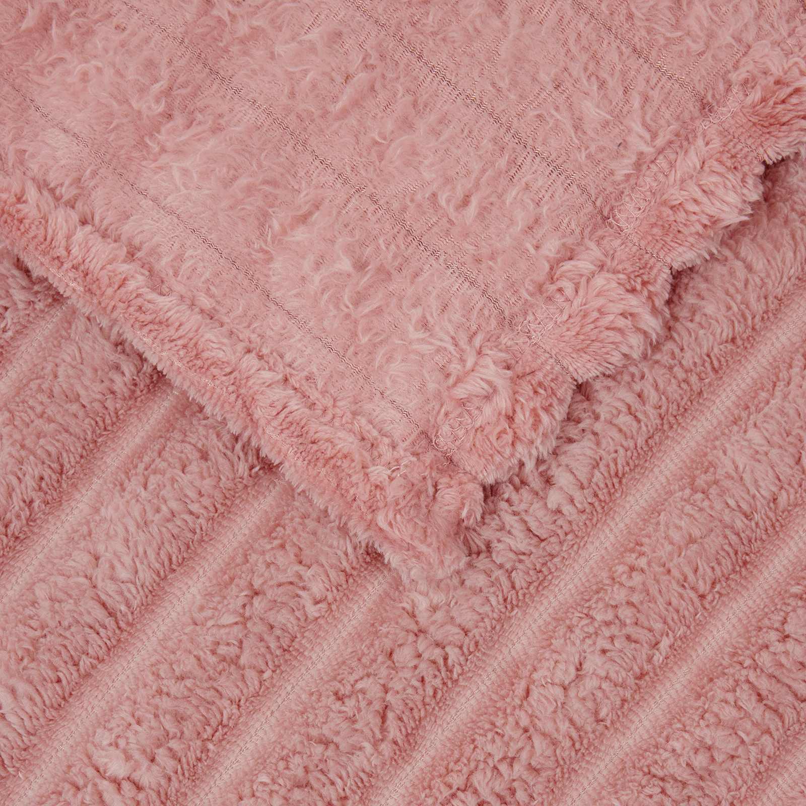 Kastetæpper 6 pcs Lyserød 270 x 240 cm Fleece