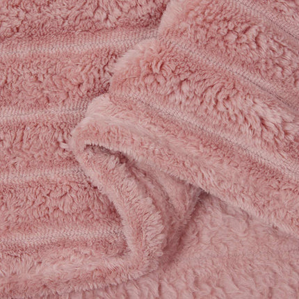 Kastetæpper 6 pcs Lyserød 270 x 240 cm Fleece