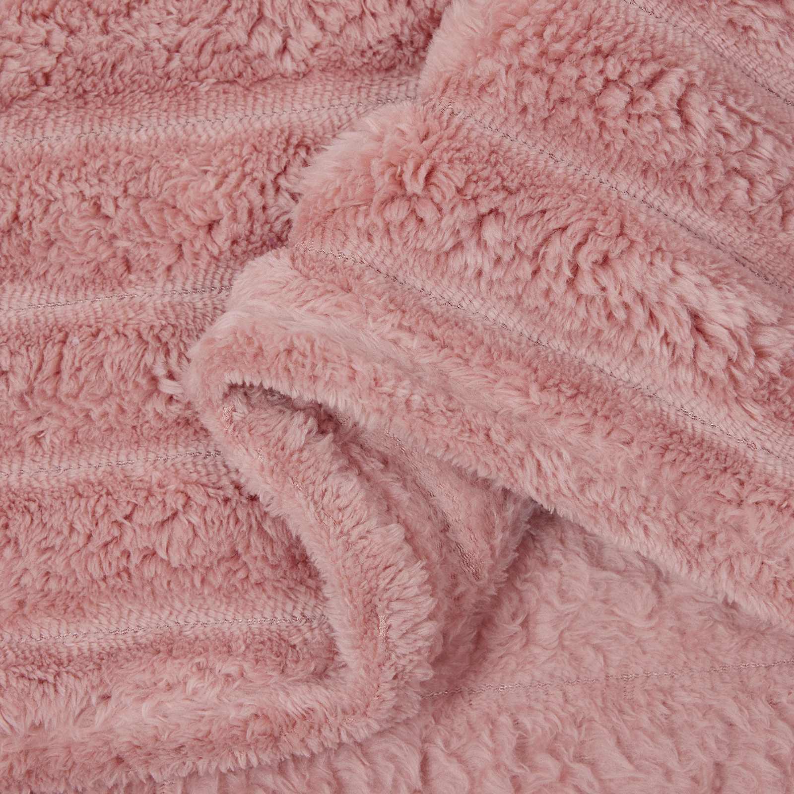 Kastetæpper 6 pcs Lyserød 270 x 240 cm Fleece