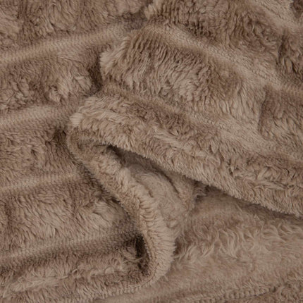 Throw tæppe Camel 200 x 150 cm Fleece