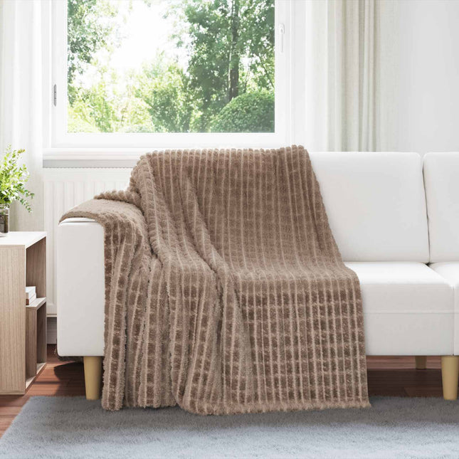 Throw tæppe Camel 200 x 150 cm Fleece