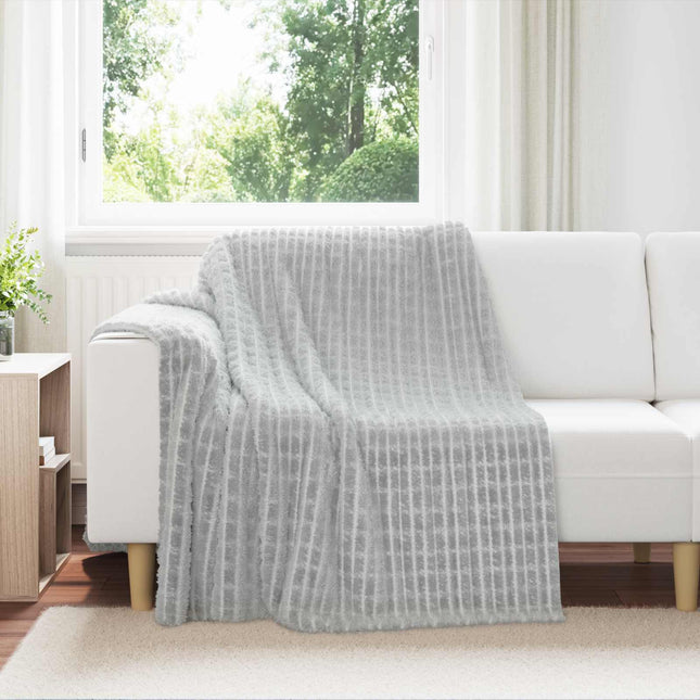 Throw tæppe Grå 200 x 150 cm 0.75 kg Fleece