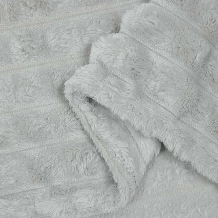 Throw tæppe Grå 240 x 220 cm Fleece