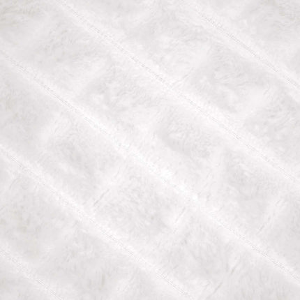 Throw tæppe Hvid 150 x 130 cm 0.5 kg Fleece